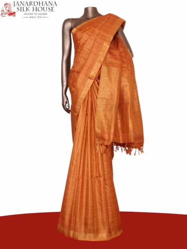 Handloom Pure Tussar Silk Saree